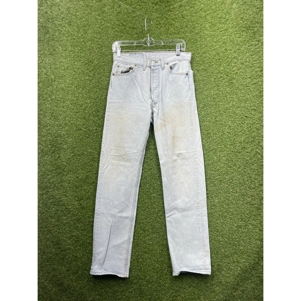 Vintage Levis 501 XX Jeans Mens 30x32 Light Wash Button Fly Denim Cowboy Y2K
